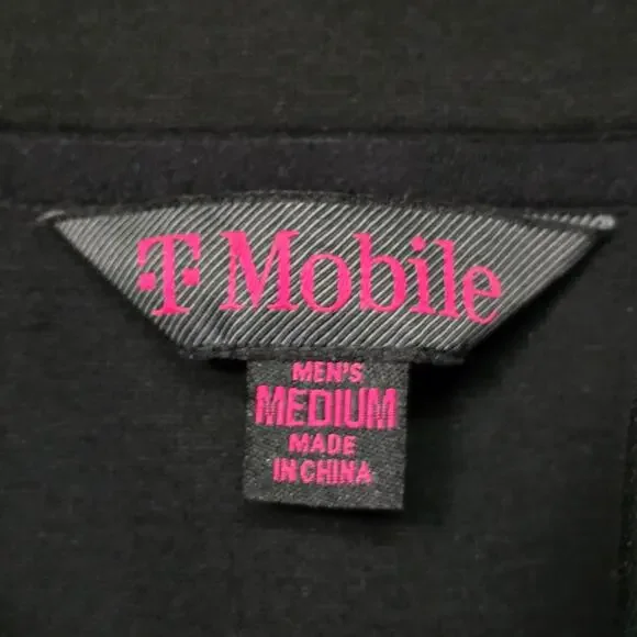 T-Mobile Jacket Men’s M Black Logo Full Zip Employee Tech - Picture 4 of 8